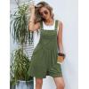 imageEkouaer Womens Rompers Summer Casual Short Overalls Sleeveless Adjustable Strap Jumpsuits with Pockets Beach Vacation ClothesOlive1