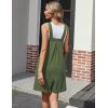 imageEkouaer Womens Rompers Summer Casual Short Overalls Sleeveless Adjustable Strap Jumpsuits with Pockets Beach Vacation ClothesOlive1