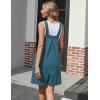 imageEkouaer Womens Rompers Summer Casual Short Overalls Sleeveless Adjustable Strap Jumpsuits with Pockets Beach Vacation ClothesTeal1