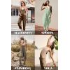 imageEkouaer Womens Sleeveless Jumpsuit Loose Spaghetti Strap Baggy Overalls Jumpers Casual Long Pants Rompers with Pockets 2025Coffeebrown