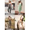 imageEkouaer Womens Sleeveless Jumpsuit Loose Spaghetti Strap Baggy Overalls Jumpers Casual Long Pants Rompers with Pockets 2025Darkgrey