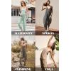 imageEkouaer Womens Sleeveless Jumpsuit Loose Spaghetti Strap Baggy Overalls Jumpers Casual Long Pants Rompers with Pockets 2025Sage