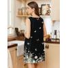 imageEkouaer Nightgowns for Women Tank Sleep Shirts Sleeveless Sleep Dress with Pockets Wide Strap NightshirtsBlack Butterfly