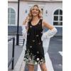 imageEkouaer Nightgowns for Women Tank Sleep Shirts Sleeveless Sleep Dress with Pockets Wide Strap NightshirtsBlack Butterfly