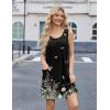 imageEkouaer Nightgowns for Women Tank Sleep Shirts Sleeveless Sleep Dress with Pockets Wide Strap NightshirtsBlack Butterfly