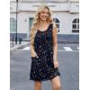 imageEkouaer Nightgowns for Women Tank Sleep Shirts Sleeveless Sleep Dress with Pockets Wide Strap NightshirtsConstellation