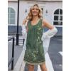 imageEkouaer Nightgowns for Women Tank Sleep Shirts Sleeveless Sleep Dress with Pockets Wide Strap NightshirtsGreen Floral