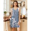 imageEkouaer Nightgowns for Women Tank Sleep Shirts Sleeveless Sleep Dress with Pockets Wide Strap NightshirtsGrey Tie Dye