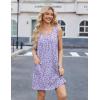 imageEkouaer Nightgowns for Women Tank Sleep Shirts Sleeveless Sleep Dress with Pockets Wide Strap NightshirtsPurple Floral