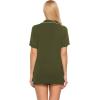 imageEkouaer Pajamas Set for Women Short Sleeve Sleepwear Button Down Pjs Soft 2 Piece Lounge SetsArmy Green