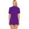 imageEkouaer Pajamas Set for Women Short Sleeve Sleepwear Button Down Pjs Soft 2 Piece Lounge SetsWineberry