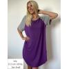 imageEkouaer Sleep Shirts for Women Short Sleeve Night Shirts for Sleeping Pullover Nightgown Soft Nightdress SXXXLPurple