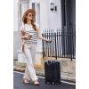 imageEkouaer Striped Lounge Set 2 Piece Sweater Matching Outfits Travel Knit Clothing Sets for WomenWhite