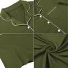 imageEkouaer Womens Nightgown Button Down Sleepshirts Night Gown Sleep Shirts Night ShirtsArmy Green