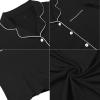 imageEkouaer Womens Nightgown Button Down Sleepshirts Night Gown Sleep Shirts Night ShirtsBlack