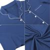 imageEkouaer Womens Nightgown Button Down Sleepshirts Night Gown Sleep Shirts Night ShirtsBlue