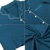 imageEkouaer Womens Nightgown Button Down Sleepshirts Night Gown Sleep Shirts Night ShirtsBlue Green