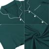 imageEkouaer Womens Nightgown Button Down Sleepshirts Night Gown Sleep Shirts Night ShirtsGreen