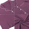 imageEkouaer Womens Nightgown Button Down Sleepshirts Night Gown Sleep Shirts Night ShirtsPurple