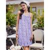 imageEkouaer Nightgowns for Women Sleeveless Night Gown V Neck Sleep Shirt Chemise Night Shirt Soft Sleep DressAfloral Purple
