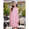 imageEkouaer Nightgowns for Women Sleeveless Night Gown V Neck Sleep Shirt Chemise Night Shirt Soft Sleep DressFloral Pink