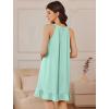 imageEkouaer Nightgowns for Women Sleeveless Night Gown V Neck Sleep Shirt Chemise Night Shirt Soft Sleep DressLight Green