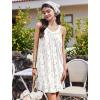 imageEkouaer Nightgowns for Women Sleeveless Night Gown V Neck Sleep Shirt Chemise Night Shirt Soft Sleep DressPink Floral White