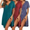 Blue Green/Wine Red/Navy Striped