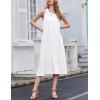 imageEkouaer 2 Pack Nightgowns for Women Sleeveless Long Night Gowns Victorian Nightdress with Pockets Soft Ladies GownFloral PurpleWhite