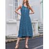 imageEkouaer 2 Pack Nightgowns for Women Sleeveless Long Night Gowns Victorian Nightdress with Pockets Soft Ladies GownWhiteDog Footprints