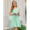 imageEkouaer Nightgowns for Women Sleeveless Nightdress Cute Night Gowns Short Sleepshirt Soft Sleepwear Pajama Dress SXXXLLight Green