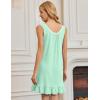 imageEkouaer Nightgowns for Women Sleeveless Nightdress Cute Night Gowns Short Sleepshirt Soft Sleepwear Pajama Dress SXXXLLight Green