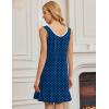 imageEkouaer Nightgowns for Women Sleeveless Nightdress Cute Night Gowns Short Sleepshirt Soft Sleepwear Pajama Dress SXXXLNavy White Dots