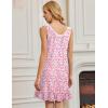 imageEkouaer Nightgowns for Women Sleeveless Nightdress Cute Night Gowns Short Sleepshirt Soft Sleepwear Pajama Dress SXXXLPink Florals