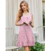 imageEkouaer Nightgowns for Women Sleeveless Nightdress Cute Night Gowns Short Sleepshirt Soft Sleepwear Pajama Dress SXXXLPink Florals