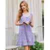 imageEkouaer Nightgowns for Women Sleeveless Nightdress Cute Night Gowns Short Sleepshirt Soft Sleepwear Pajama Dress SXXXLPurple Abstract Dots