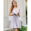 imageEkouaer Nightgowns for Women Sleeveless Nightdress Cute Night Gowns Short Sleepshirt Soft Sleepwear Pajama Dress SXXXLPurple Tassel