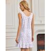 imageEkouaer Nightgowns for Women Sleeveless Nightdress Cute Night Gowns Short Sleepshirt Soft Sleepwear Pajama Dress SXXXLPurple Tassel