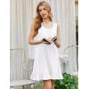 imageEkouaer Nightgowns for Women Sleeveless Nightdress Cute Night Gowns Short Sleepshirt Soft Sleepwear Pajama Dress SXXXLWhite
