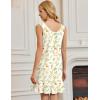 imageEkouaer Nightgowns for Women Sleeveless Nightdress Cute Night Gowns Short Sleepshirt Soft Sleepwear Pajama Dress SXXXLYellow Floral