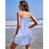 imageEkouaer Nightgowns for Women Spaghetti Strap Night Gown Sleeveless Sleep Dress Chemise SleepwearBlue Birds