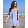 imageEkouaer Nightgowns for Women Spaghetti Strap Night Gown Sleeveless Sleep Dress Chemise SleepwearBlue Birds