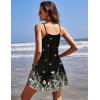 imageEkouaer Nightgowns for Women Spaghetti Strap Night Gown Sleeveless Sleep Dress Chemise SleepwearButter Fly