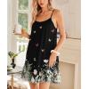 imageEkouaer Nightgowns for Women Spaghetti Strap Night Gown Sleeveless Sleep Dress Chemise SleepwearButter Fly