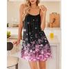 imageEkouaer Nightgowns for Women Spaghetti Strap Night Gown Sleeveless Sleep Dress Chemise SleepwearCherry Blossoms