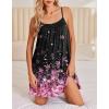 imageEkouaer Nightgowns for Women Spaghetti Strap Night Gown Sleeveless Sleep Dress Chemise SleepwearCherry Blossoms