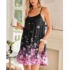 imageEkouaer Nightgowns for Women Spaghetti Strap Night Gown Sleeveless Sleep Dress Chemise SleepwearCherry Blossoms