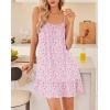 imageEkouaer Nightgowns for Women Spaghetti Strap Night Gown Sleeveless Sleep Dress Chemise SleepwearFloral Pink