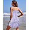 imageEkouaer Nightgowns for Women Spaghetti Strap Night Gown Sleeveless Sleep Dress Chemise SleepwearFloral Purple
