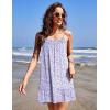 imageEkouaer Nightgowns for Women Spaghetti Strap Night Gown Sleeveless Sleep Dress Chemise SleepwearFloral Purple